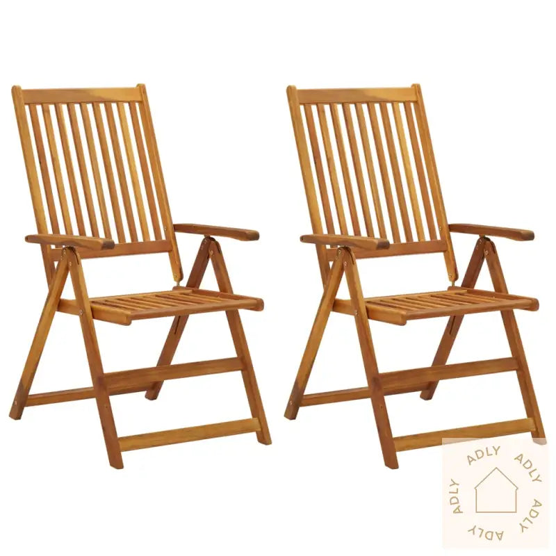 Hagestoler 2 Stk Med Puter Heltre Akasie