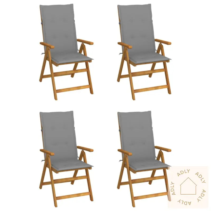 Hagelenestoler 4 Stk Med Puter Heltre Akasie