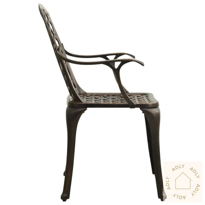 Hagestoler 4 Stk Støpt Aluminium Bronse