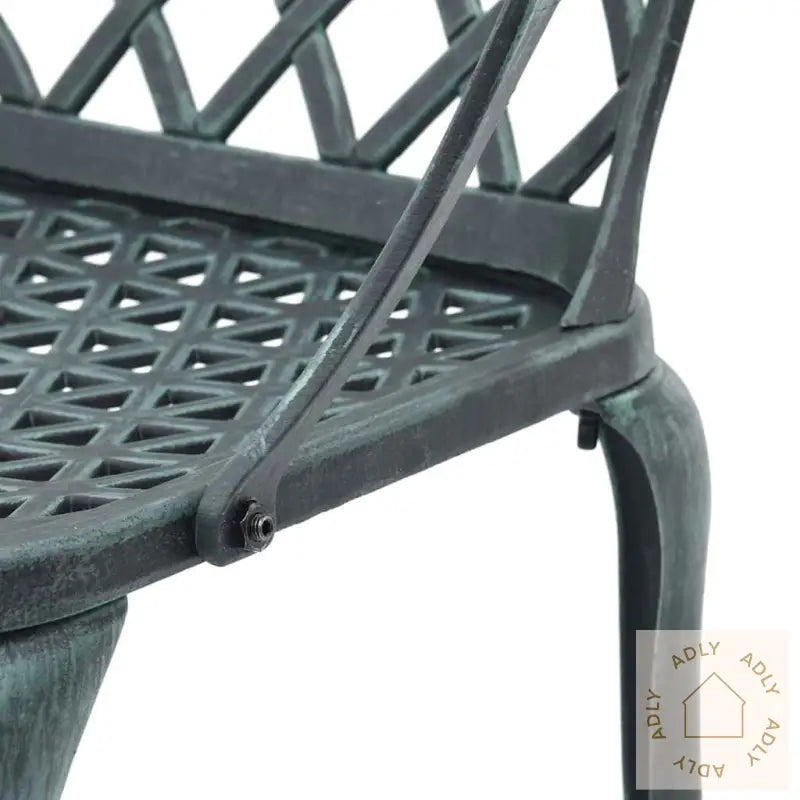 Hagestoler 2 Stk Grønn Støpt Aluminium