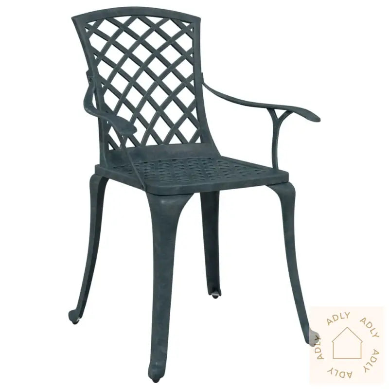 Hagestoler 2 Stk Grønn Støpt Aluminium