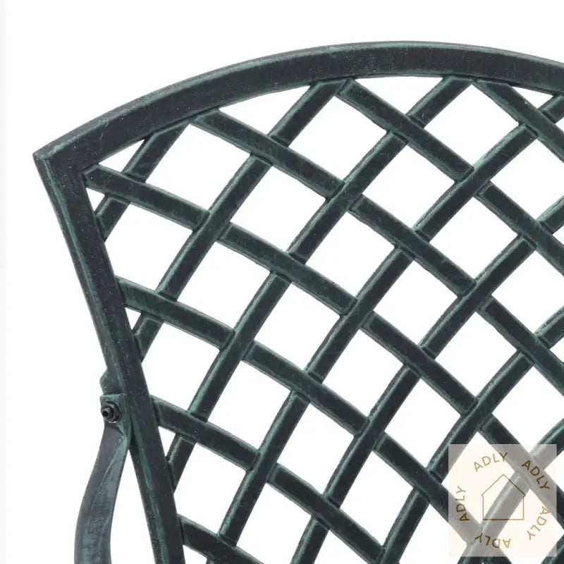 Hagestoler 2 Stk Grønn Støpt Aluminium