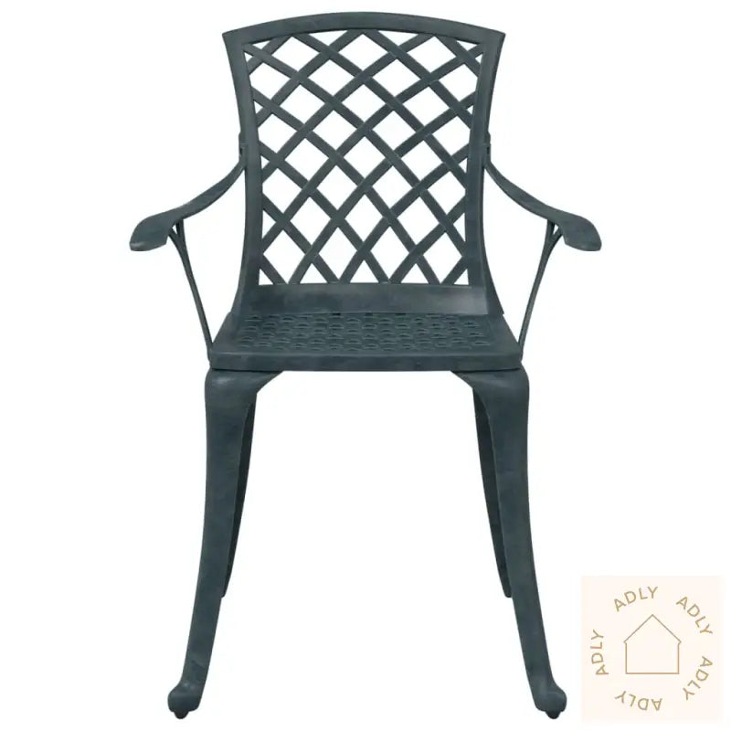 Hagestoler 2 Stk Grønn Støpt Aluminium