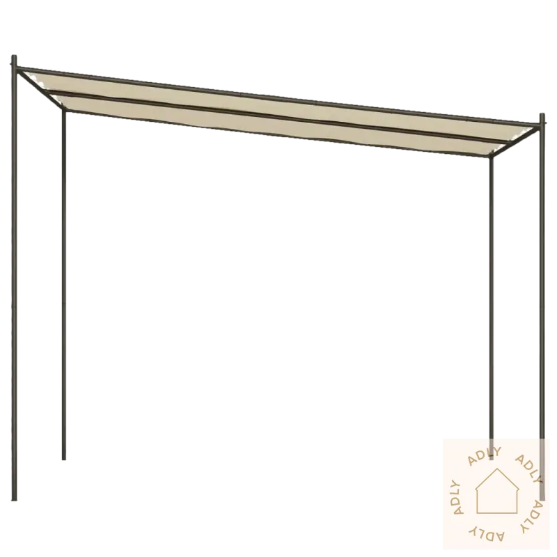 Rectangular utendørs canopy i vannbestandig polyester for hagen og kjøkkenet