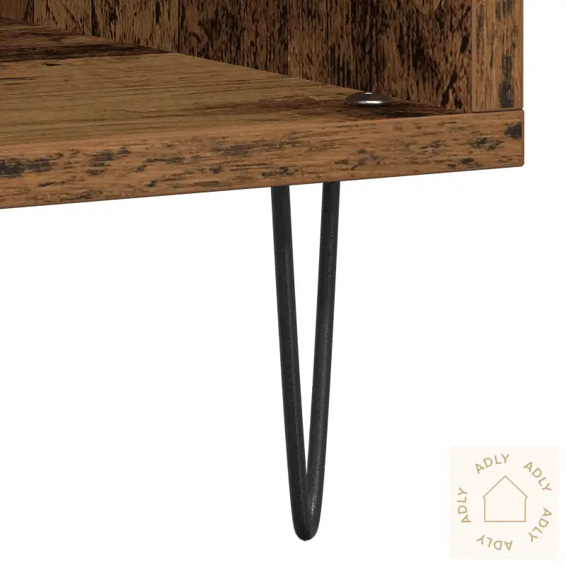 Record Cabinet Artisan Oak 100X38X48 Cm Konstruert Tre