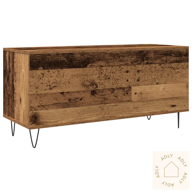 Record Cabinet Artisan Oak 100X38X48 Cm Konstruert Tre