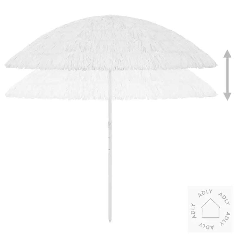 Strandparasoll Hawaii Hvit 300 Cm
