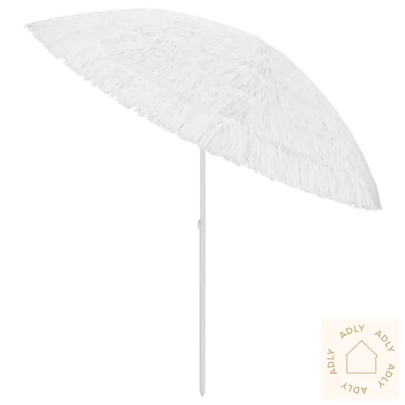 Strandparasoll Hawaii Hvit 300 Cm