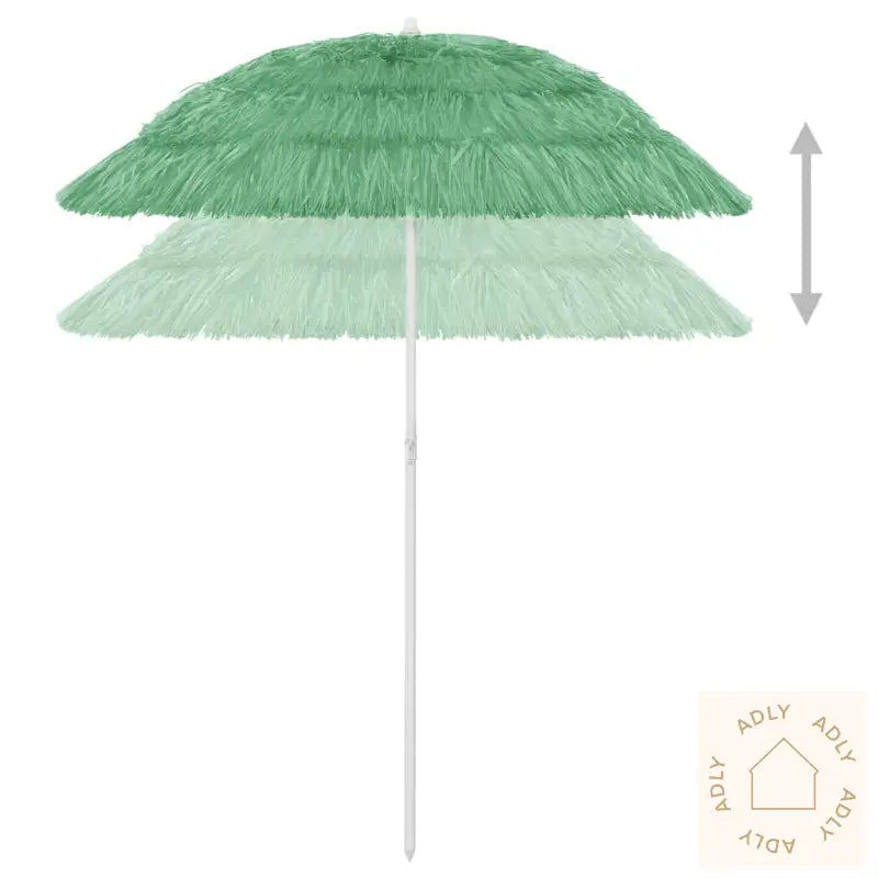 Strandparasoll Hawaii Grønn 180 Cm