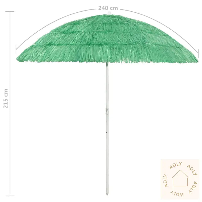 Strandparasoll Hawaii Grønn 240 Cm