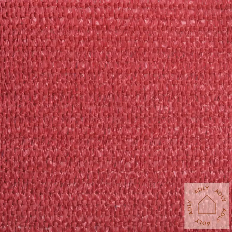 Red woven fabric texture for HDPE solseil with rustfrie stålfester til hagemøbler