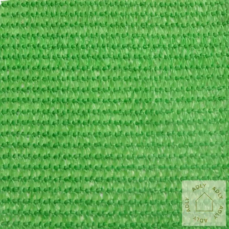 Grønn strikket HDPE solseil for hagemøbler og uteplass, perfekt til møter til hjemmet