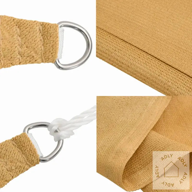 Solseil 160 G/M² Rektangulær Sand 4X7 M Hdpe