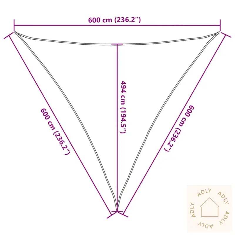 Solseil 160 G/M² Beige 6X6X6 M Hdpe