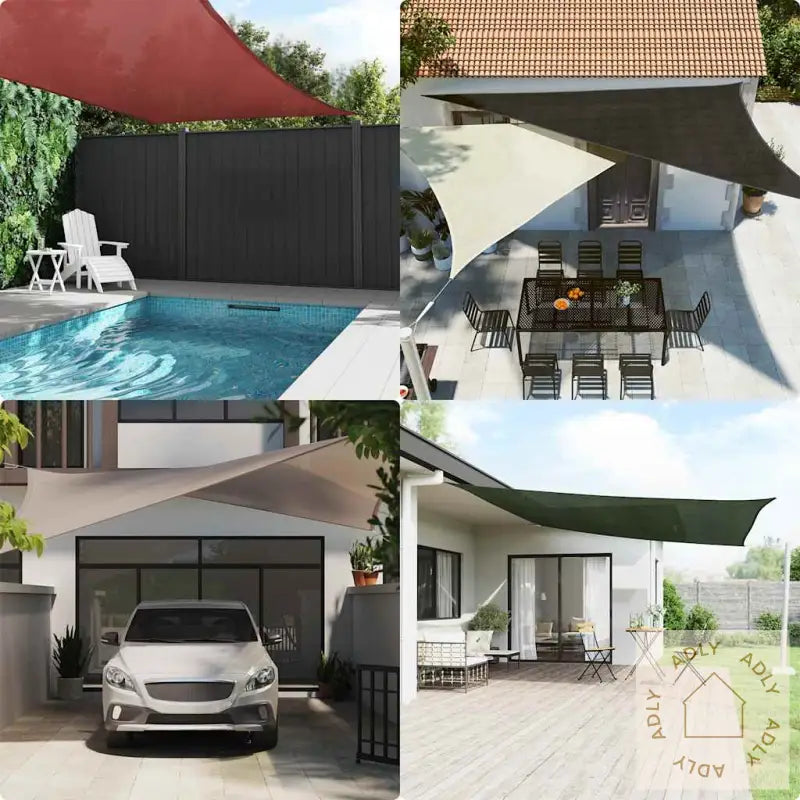 Solseil 160 G/M² Rød 2,5X5 M Hdpe