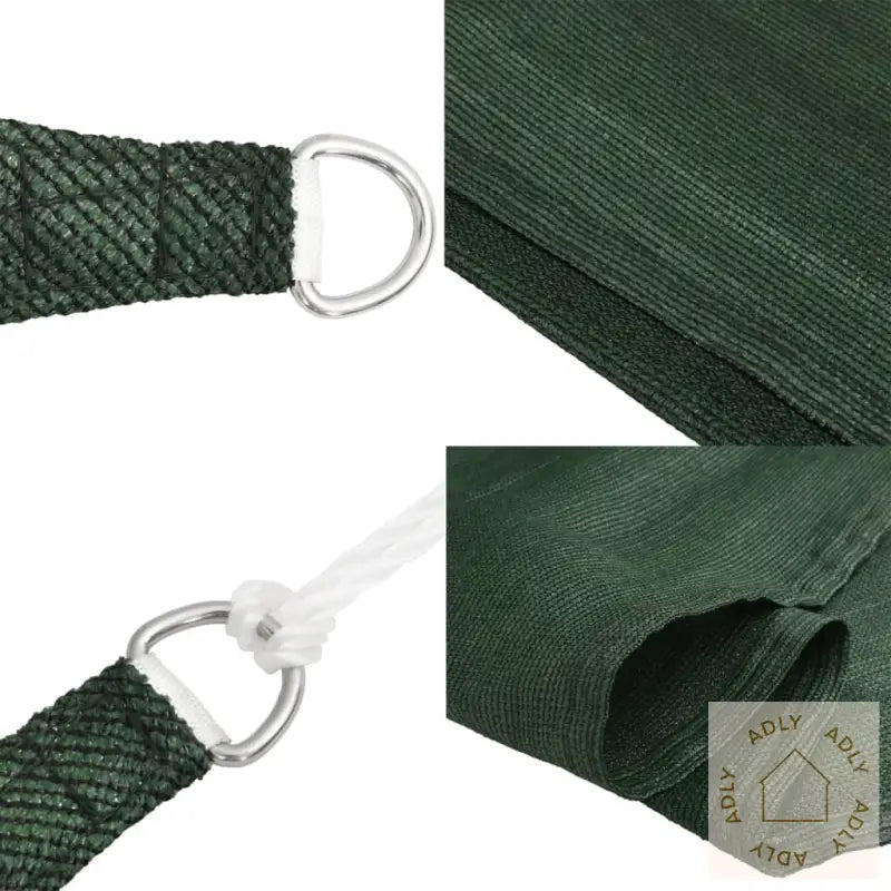 Solseil 160 G/M² Mørkegrønn 3X3X4,2 M Hdpe