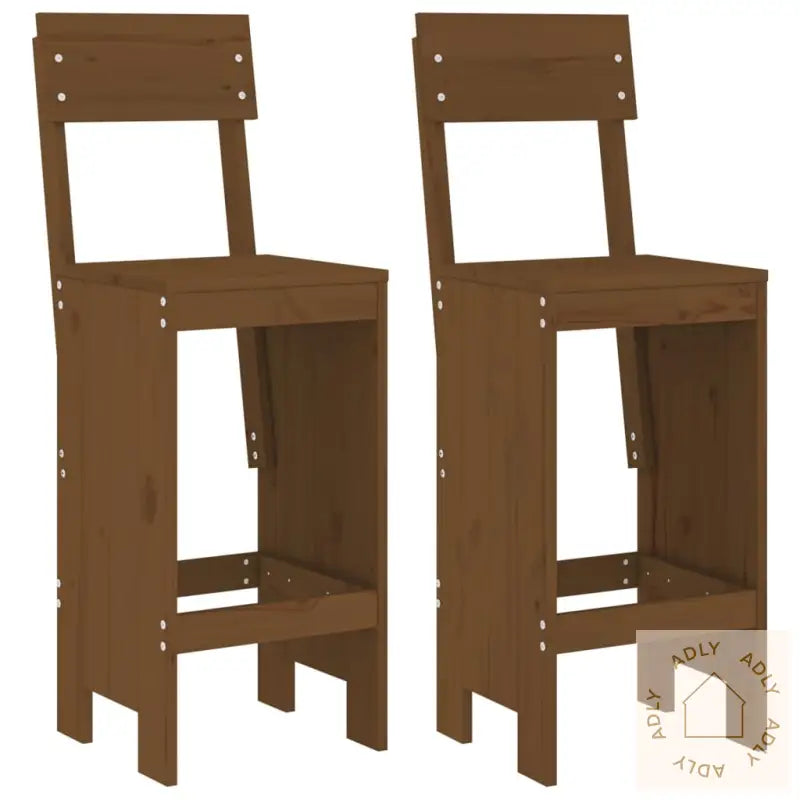 Barkrakker 2 Stk Honningbrun 40X48,5X115,5 Cm Heltre Furu