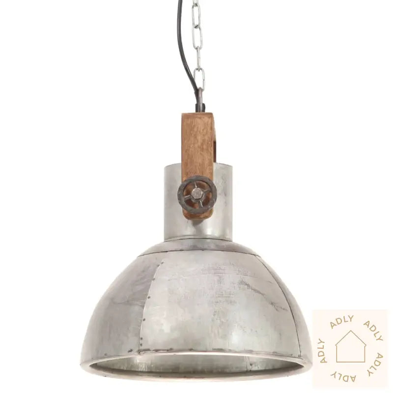 Industriell Hengelampe 25 W Sølv Rund 30 Cm E27