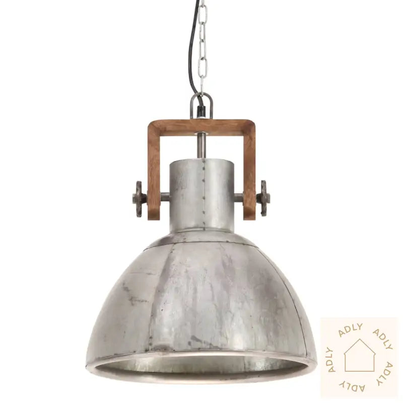 Industriell Hengelampe 25 W Sølv Rund 30 Cm E27