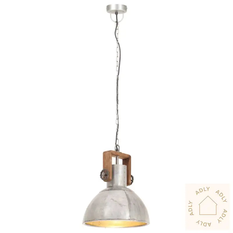 Industriell Hengelampe 25 W Sølv Rund 30 Cm E27