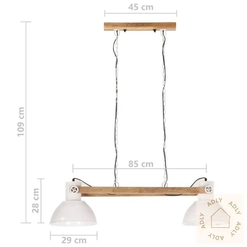 Industriell Hengelampe 25 W Hvit 109 Cm E27