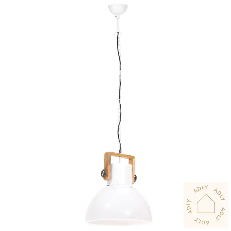 Industriell Hengelampe 25 W Hvit Rund 40 Cm E27