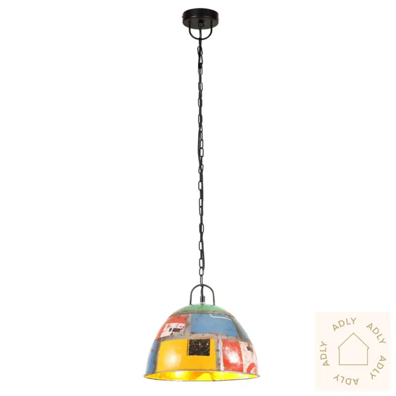 Industriell Vintage Hengelampe 25 W Flerfarget Rund 31 Cm E27