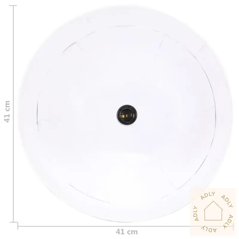 Industriell Vintage Hengelampe 25 W Hvit Rund 41 Cm E27