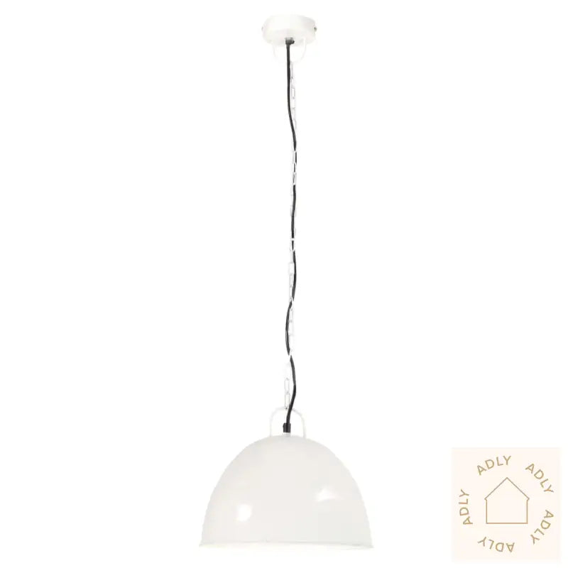 Industriell Vintage Hengelampe 25 W Hvit Rund 31 Cm E27