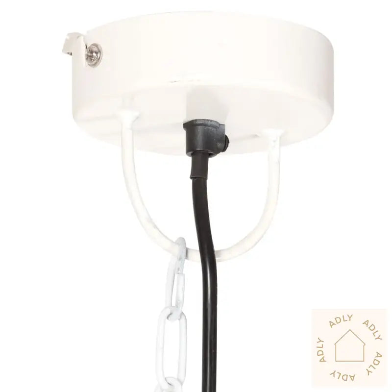 Industriell Vintage Hengelampe 25 W Hvit Rund 31 Cm E27