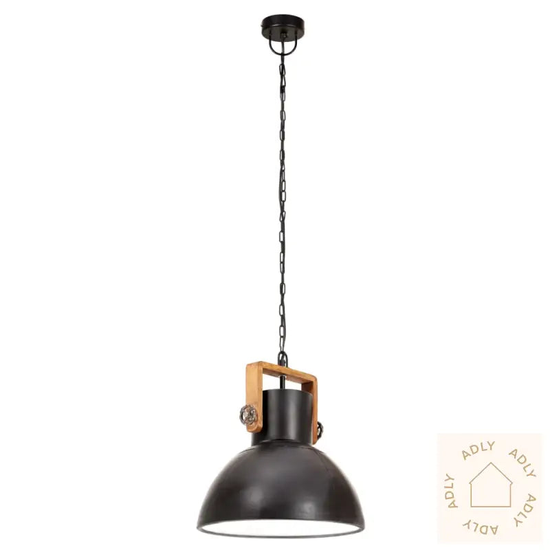 Industriell Hengelampe 25 W Svart Rund 30 Cm E27