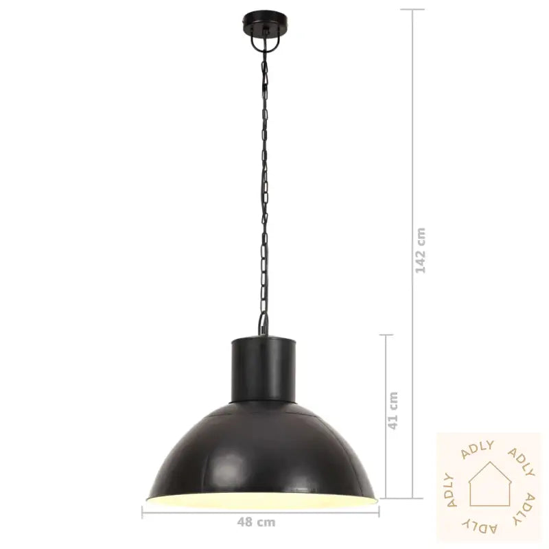 Hengelampe 25 W Svart Rund 48 Cm E27