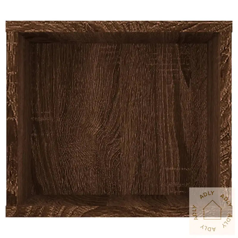 Hengende Tv-Benk Brun Eik 100X30X26,5 Cm Konstruert Tre