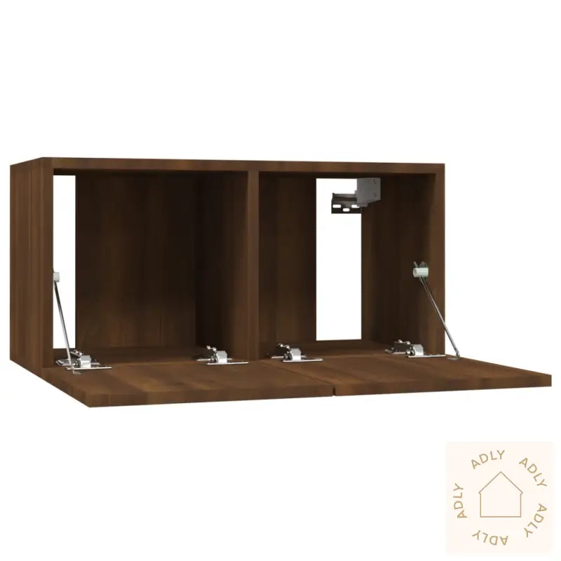 Hengende Tv-Benker Brun Eik 60X30X30 Cm Konstruert Tre