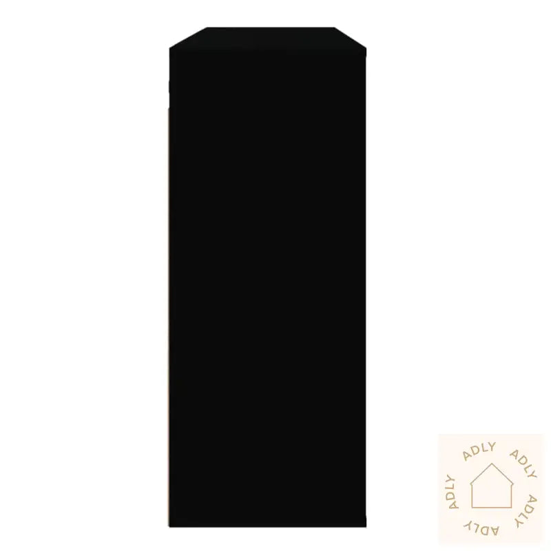 Veggskap Svart 80X33X80 Cm Konstruert Tre