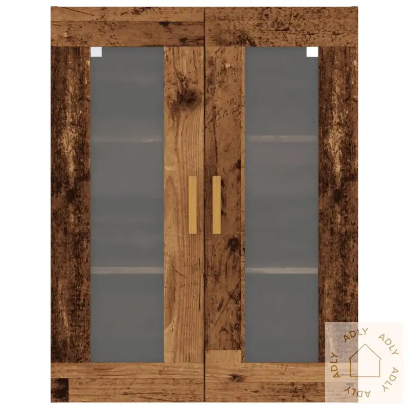 Hengende Veggskap Gammelt Tre 69,5X34X90 Cm