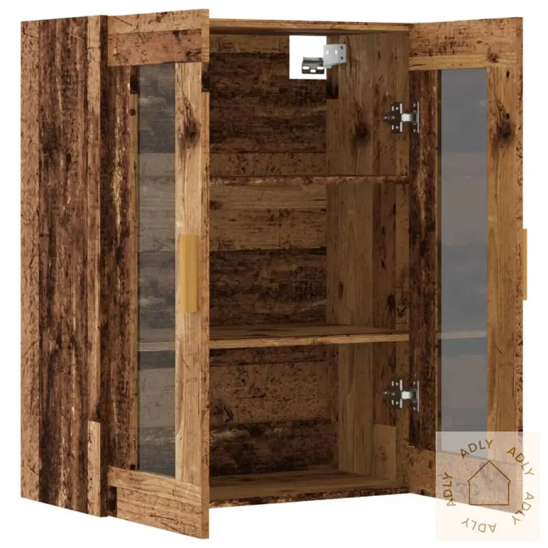 Hengende Veggskap Gammelt Tre 69,5X34X90 Cm