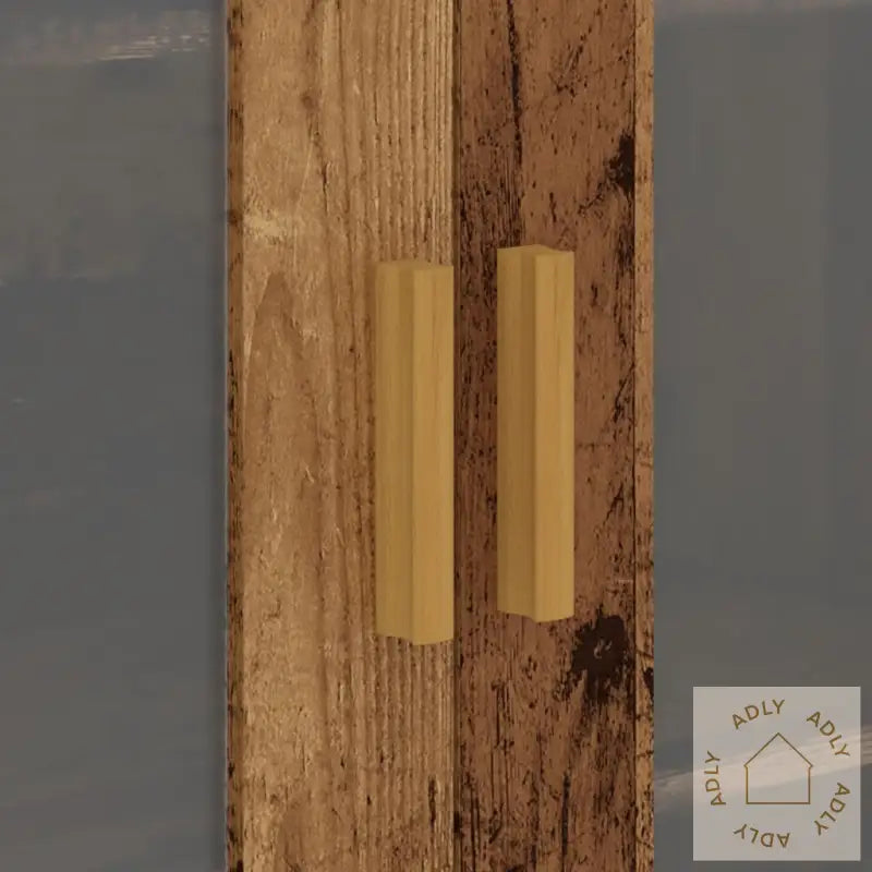 Hengende Veggskap Gammelt Tre 69,5X34X90 Cm