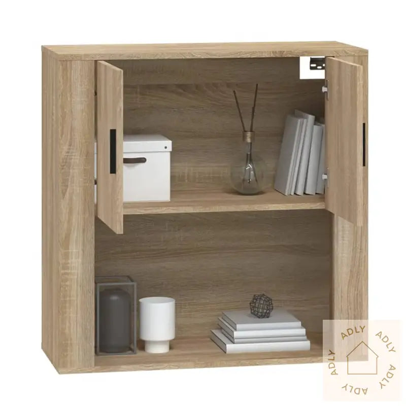 Veggskap Sonoma Eik 80X33X80 Cm Konstruert Tre