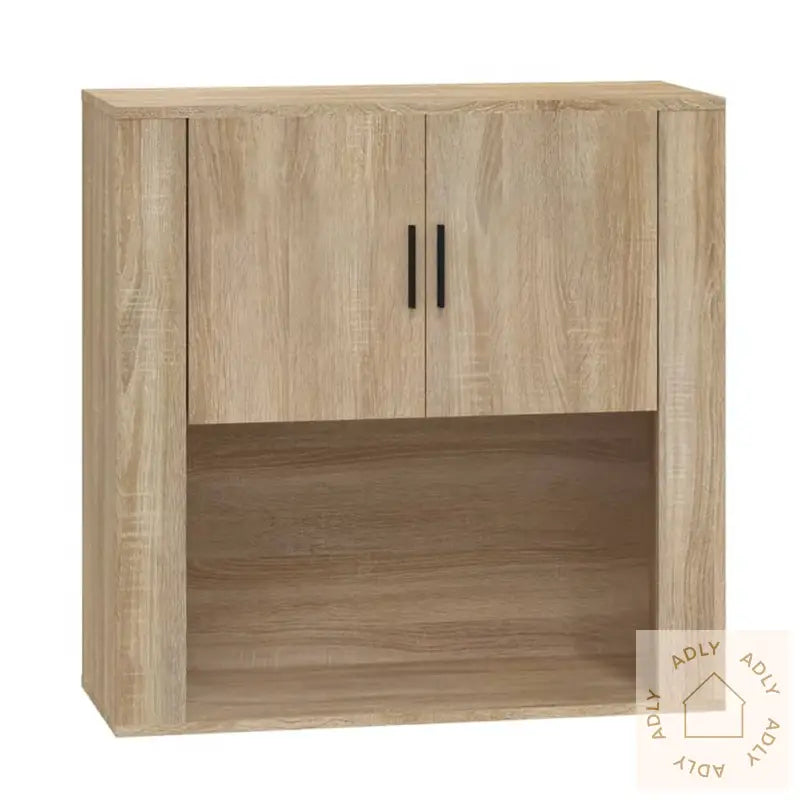 Veggskap Sonoma Eik 80X33X80 Cm Konstruert Tre