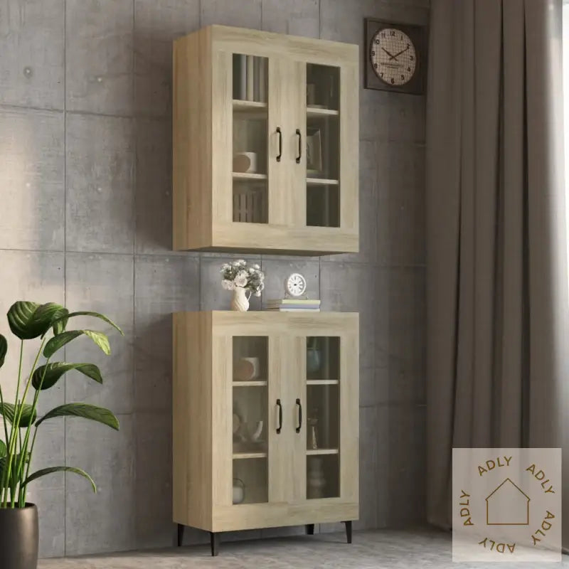 Hengende Veggskap Sonoma Eik 69,5X34X90 Cm