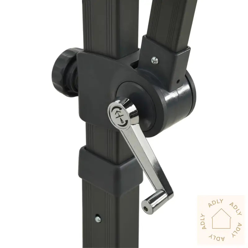 Hengende Hageparasoll Med Dobbel Topp Antrasitt 250X250 Cm