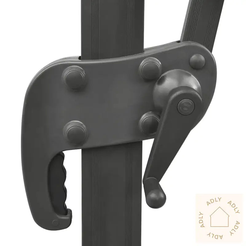 Hengende Hageparasoll Med Stang Og Led-Lys Vinrød 300 Cm