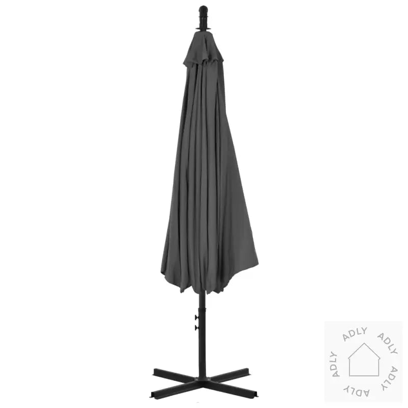 Hengende Hageparasoll Med Trestang 300 Cm Antrasitt