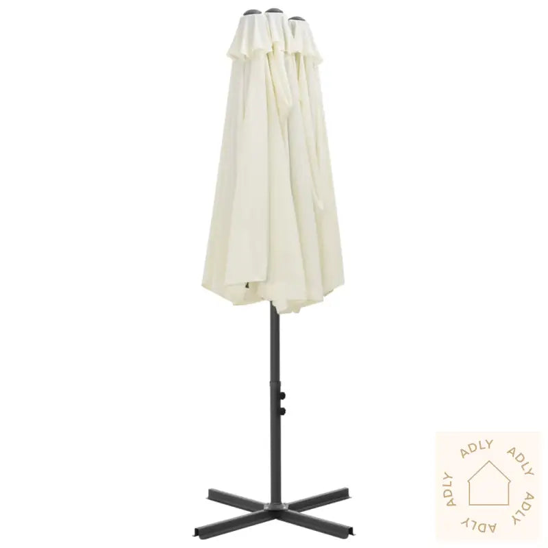 Parasoll Med Aluminiumsstang 460X270 Cm Sand