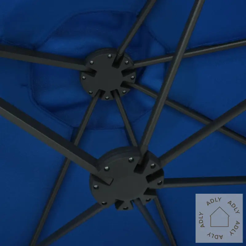 Parasol Med Aluminiumsstang 460X270 Cm Blå