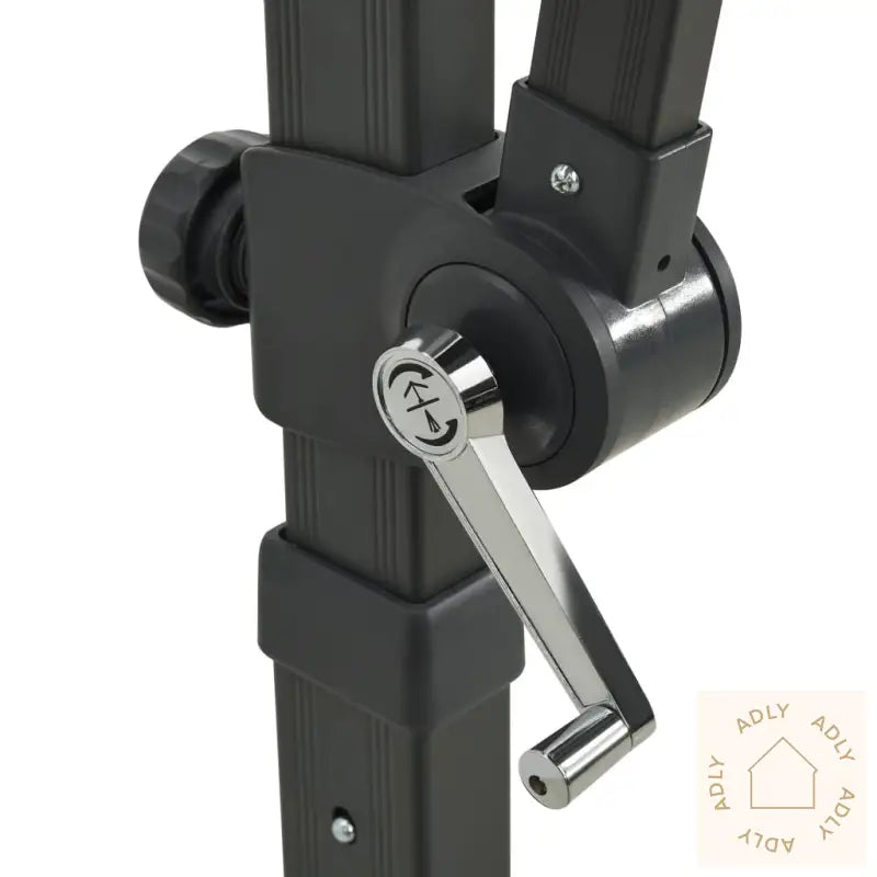 Hengende Hageparasoll Med Stang Og Led-Lys Grønn 250 Cm