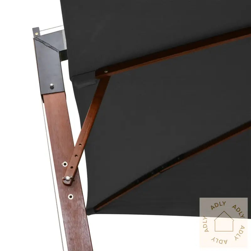 Hengende Hageparasoll Med Stolpe Antrasitt 3X3 M Heltre Gran