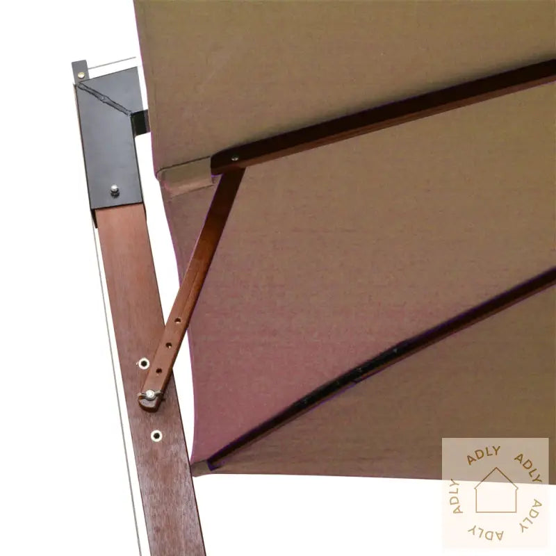 Hengende Hageparasoll Med Stolpe Gråbrun 3X3 M Heltre Gran