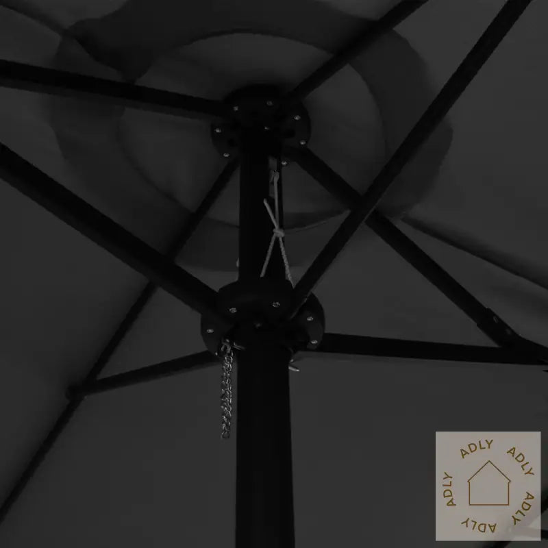 Parasoll Med Aluminiumsstang 460X270 Cm Antrasitt